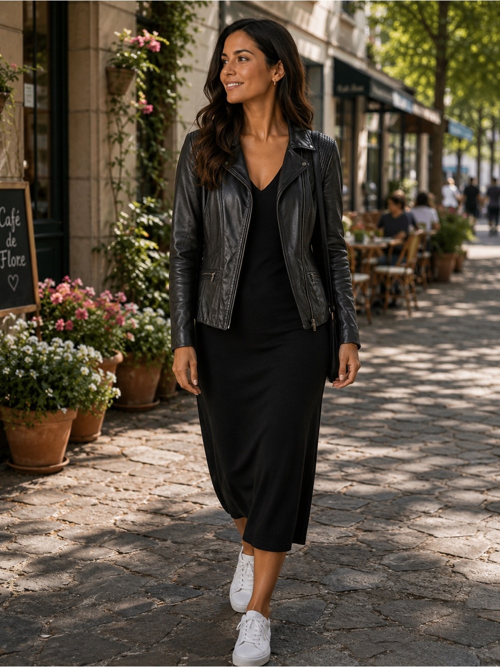Kenneth Cole Reaction Black Leather Jacket
